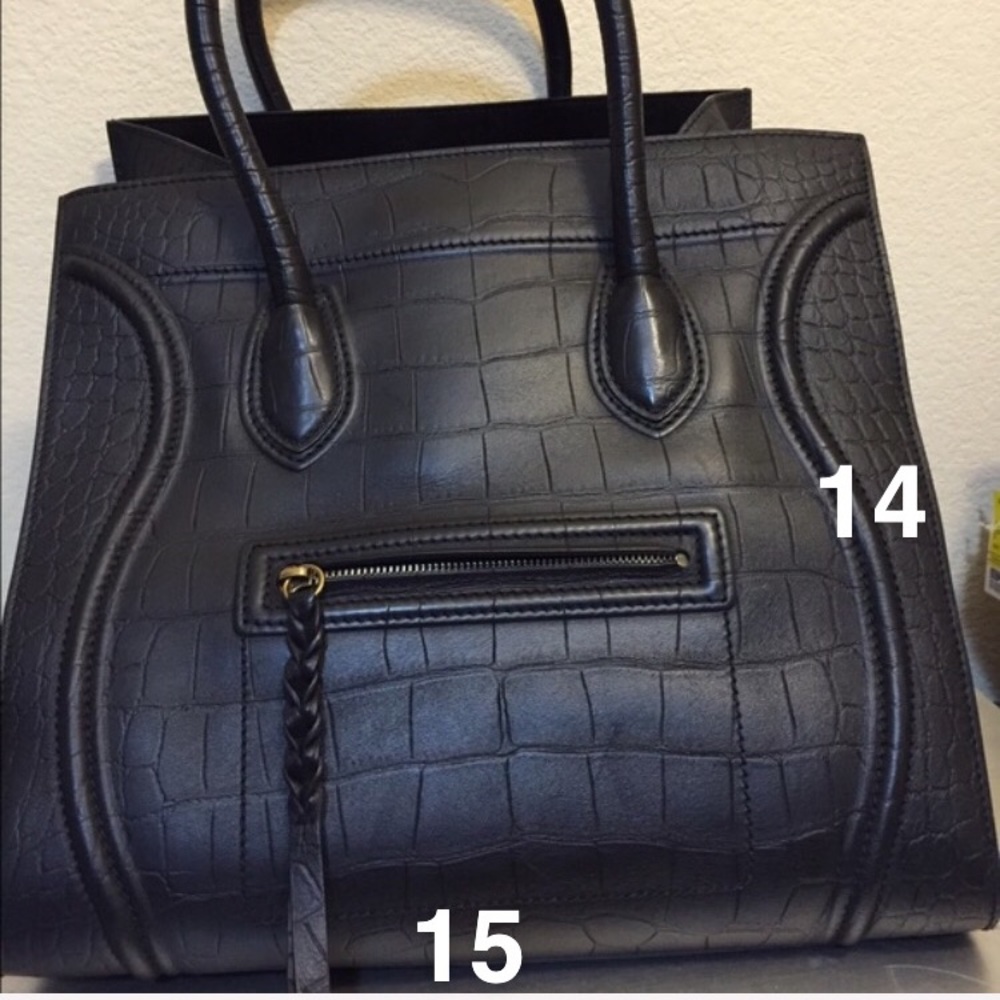 Celine croc embossed phantom original